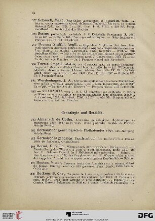 Genealogie, Heraldik, Wappenbücher (Nr.383-411)