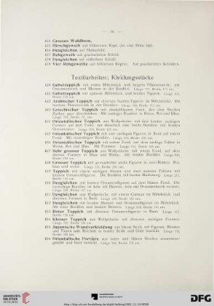 Textilarbeiten; Kleidungsstücke (Nr. 440-539)
