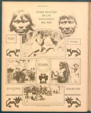 Indios salvajes de las regiones del sur [Fotografías]