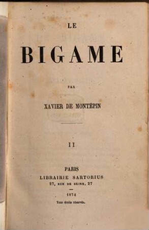 Le bigame, 2
