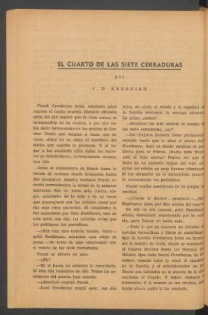 El cuarto de las siete cerraduras