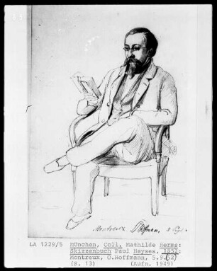 Skizzenbuch — Bildnis O. Hoffmann