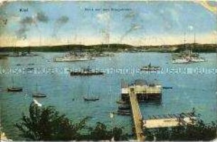 Blick auf den Kriegshafen Kiel