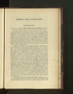 Rassegna delle publicazioni