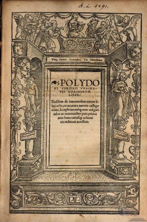 Adagiorum liber : Et de inventoribus rerum