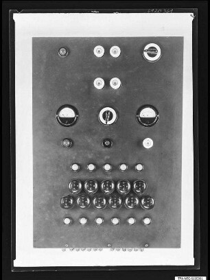 Schalttafel 2, Frontseite, Foto 1961
