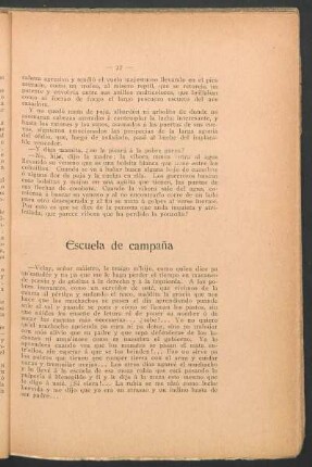 Escuela de campaña