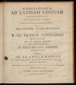 2: Observationum ad latinam linguam pertinentium continuatio