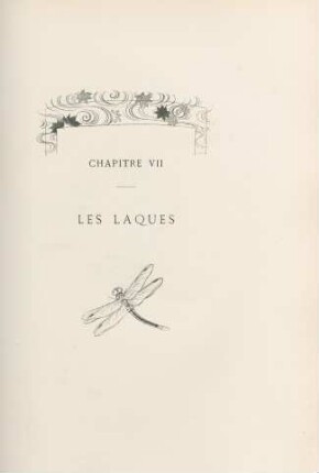 Chapitre VII. Les laques