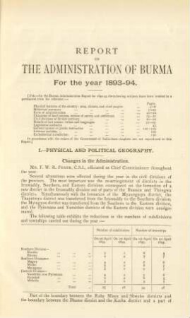 I.-Physical and political geography.