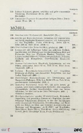 Möbel (Nr. 320-328)