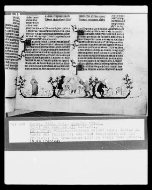 Bibel des Jean de Sy — Isaak im Tal von Gerar, Folio fol. 47 recto