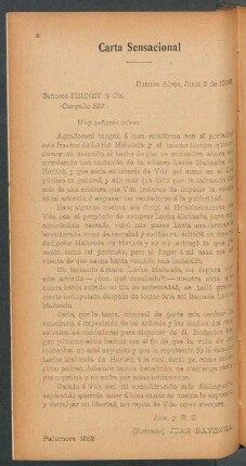Carta sensacional