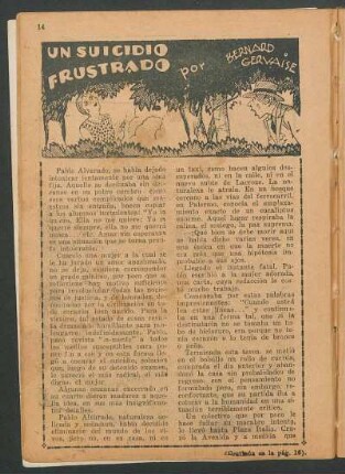 Un suicidio frustrado