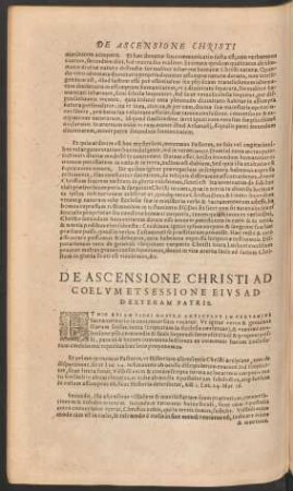 De Ascensione Christi Ad Coelum Et Sessione Eius Ad Dexteram Patris.