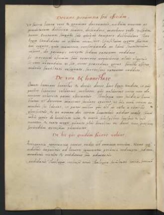 De vita et honestate.