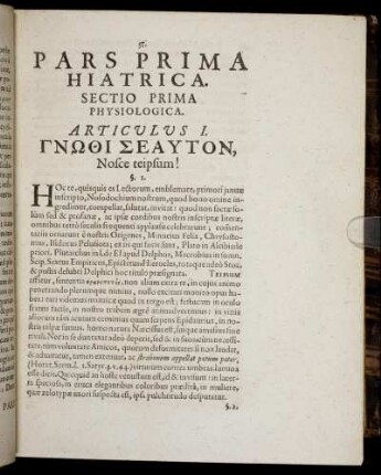 Articulus I. - Articulus IV.