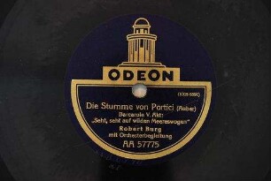 Die Stumme von Portici : Barcarole V. Akt: "Seht, seht auf wilden Meerseswogen" / (Auber)