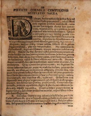 Pietas Cornelii centurionis Caesariensis, antequam ad eum mitteretur Petrus : ex Actor. X, 2. delineata