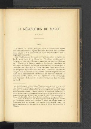 La Rènovation Du Maroc.