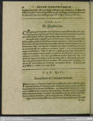 Cap. XLV. De Quaestionibus