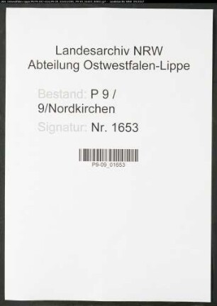 Sterberegister Standesamt Nordkirchen
