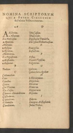 Nomina Scriptorum ...