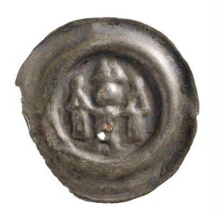 Münze, Brakteat, 14. Jh.