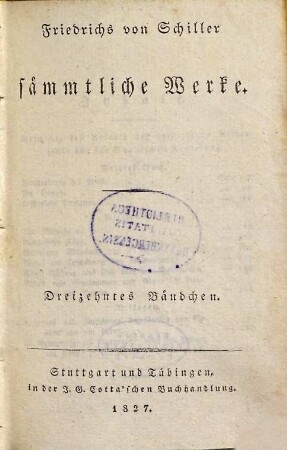 Sämmtliche Werke, 13