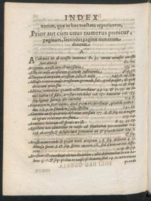Index eorum, quae in hoc tractatu reperiuntur ...