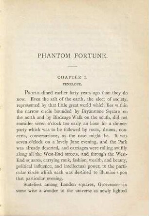 Phantom fortune : a novel, 1