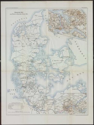 Uebersichts-Karte zum Deutsch-Dänischen Kriege 1864