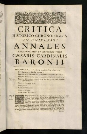 1-588, Critica Historico-Chronologica In Universos ...