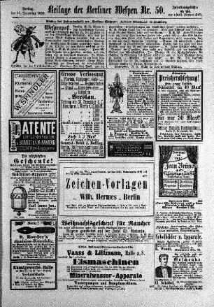 Beilage der Berliner Wespen Nr. 50