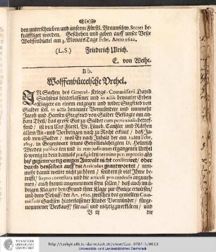 Wolffenbüttelche Urthel