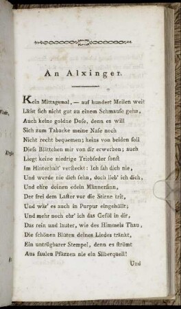 An Alxinger. - Pittokas.