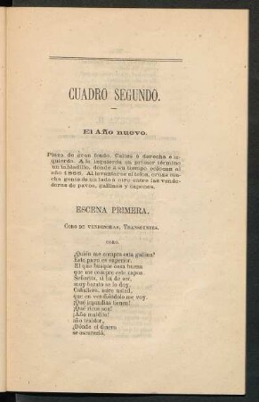 Cuadro segundo. : El Año nuevo.