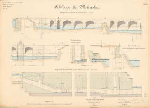 Dortmund-Ems-Kanal. Schleuse, Münster: Schnitte 1:100