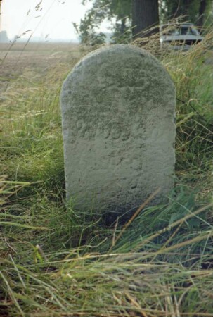 Schmachthagen: Grenzstein [Nr. 25] zwischen Gut Krummbeck und Gut Schulenburg, 1836: Seite Schulenburg
