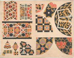 Zocher, Ernst; Salerno; Dom - Wandgemälde (Details)