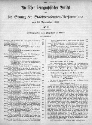 No. 36, 20. Dezember 1900