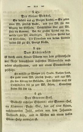 § 45. Der Grevenhof