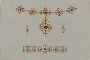 Gmelin, Leopold; Sammlung Gmelin: Handzeichnungen - Folio 13 - Schmuck (Ansicht)