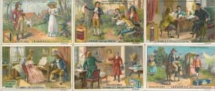 Sammelbilder (Kaufmannbilder) der Fa. C. H. Knorr Nahrungsmittelfabriken Serie: Schiller´s Leben