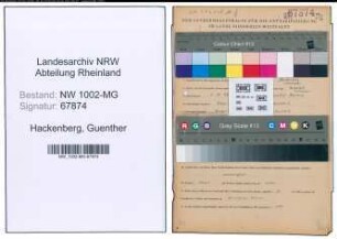 Entnazifizierung Guenther Hackenberg , geb. 01.10.1898 (Dolmetscher)