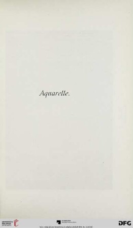 Aquarelle (Nr. 202-259)