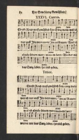 Der Erwehlung gewüßheit.