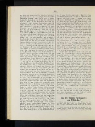 Aus Lic. Mumms Reichstagsrede zum Militäretat.