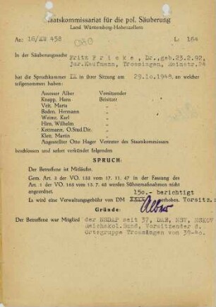 Fricke, Fritz