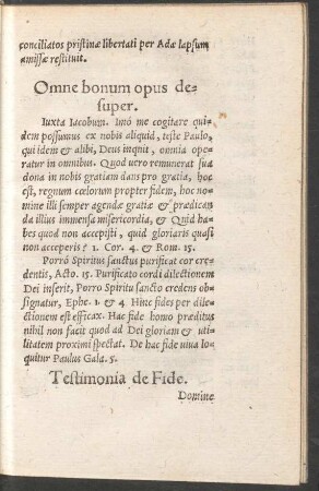 Omne bonum opus desuper.